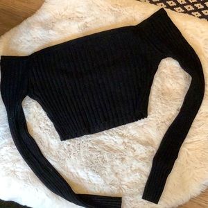 Cute black long sleeve top